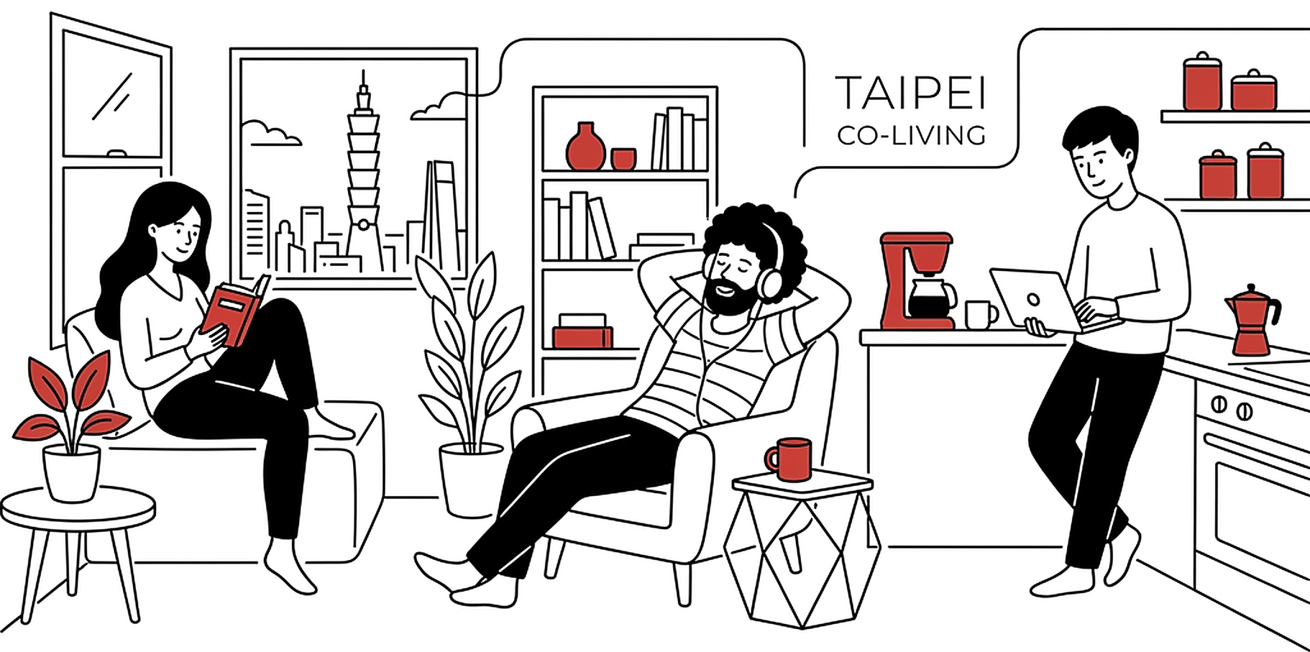 Taipei Co-Living Pop-Art